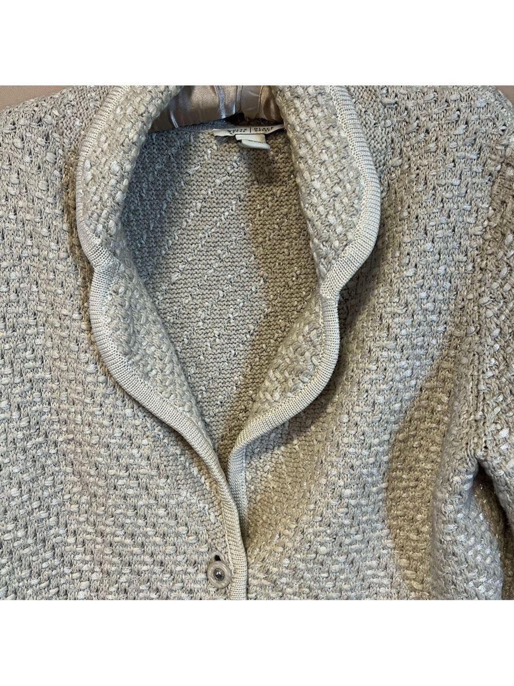 WHBM Chanel-like Knit Cropped Jacket - Picture 5 of 8